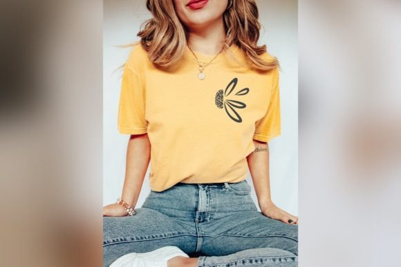 Brain Floral Sunflower SVG Mental Health