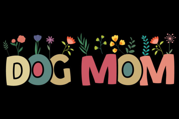 Dog Mom SVG: Happiness Floral Dogmom SVG