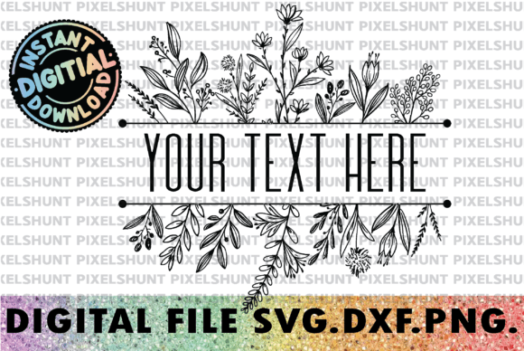 Floral Border SVG & Floral Frame SVG