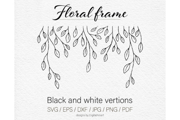 Floral Border SVG Invitation Border SVG