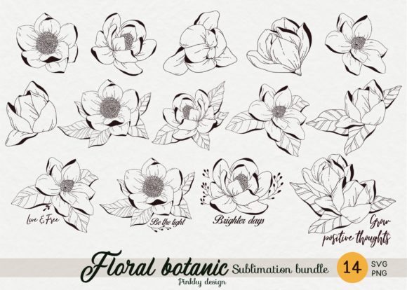 Floral Flower SVG Sublimation Bundle