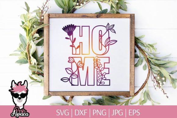 Floral Home SVG, Spring Home Svg