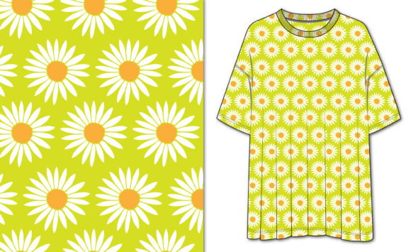 Floral Seamless SVG Vector Pattern