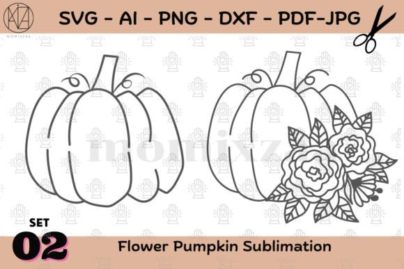 Floral with Pumpkin