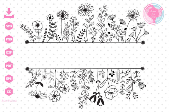 Flower SVG Flower Border SVG