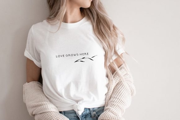 Love Grows Here SVG Floral Design PNG